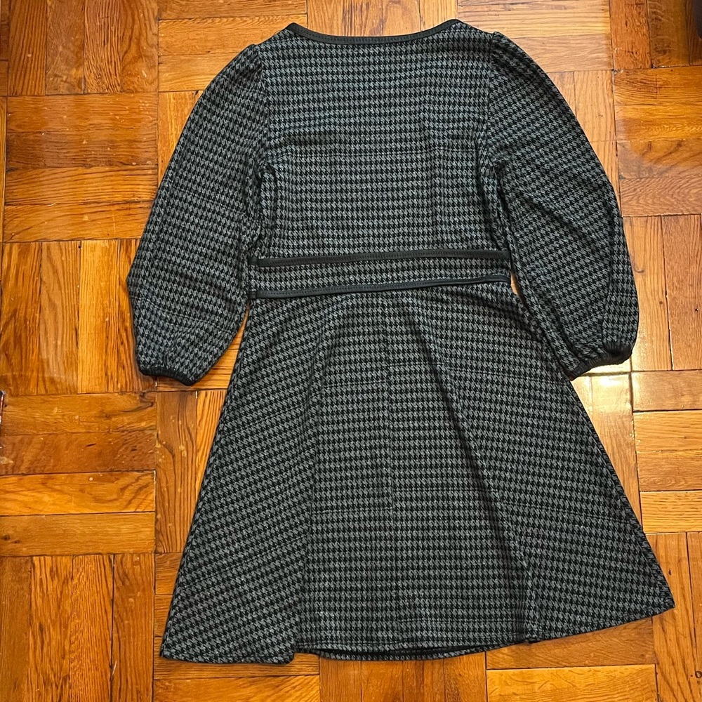Max Studio Houndstooth Pattern Dress - image 3